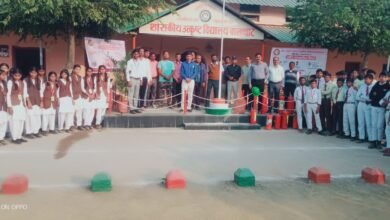 Photo of फायर ब्रिगेड बालाघाट द्वारा उत्कृष्ट विद्यालय में फायर डेमोंसट्रेशन