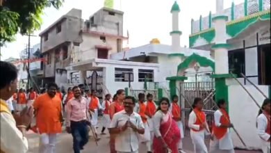 Photo of दुर्गावाहिनी शस्त्र पूजन एवं पथ संचलन, मेला मैदान राजिम में हुआ कार्यक्रम भव्य रूप से सम्पन्न!