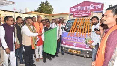 Photo of उप मुख्यमंत्री श्री विजय शर्मा ने बाल विवाह मुक्ति रथ को हरी झंडी दिखाकर किया रवाना! !