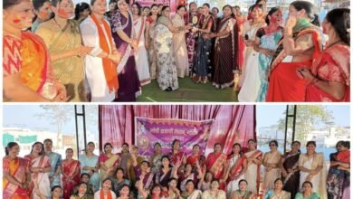 Photo of लोधी क्षत्राणी संघटन द्वारा महिला होली मिलन समारोह में नगराध्यक्ष सचिन शेंडे की पत्नी विशाखा शेंडे का सत्कार!